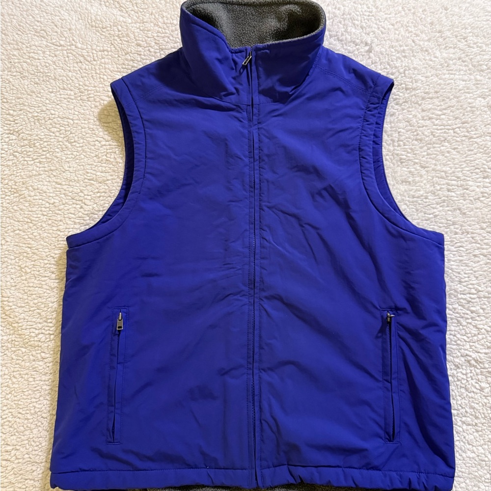 L.L. Bean Blue Vest with Fleece Lining